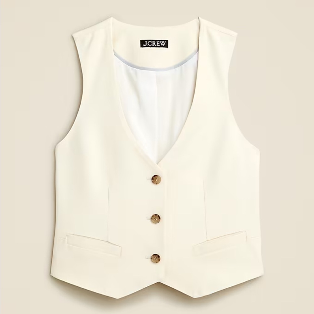 J.Crew Classic Fit Vest in City Twill NWT